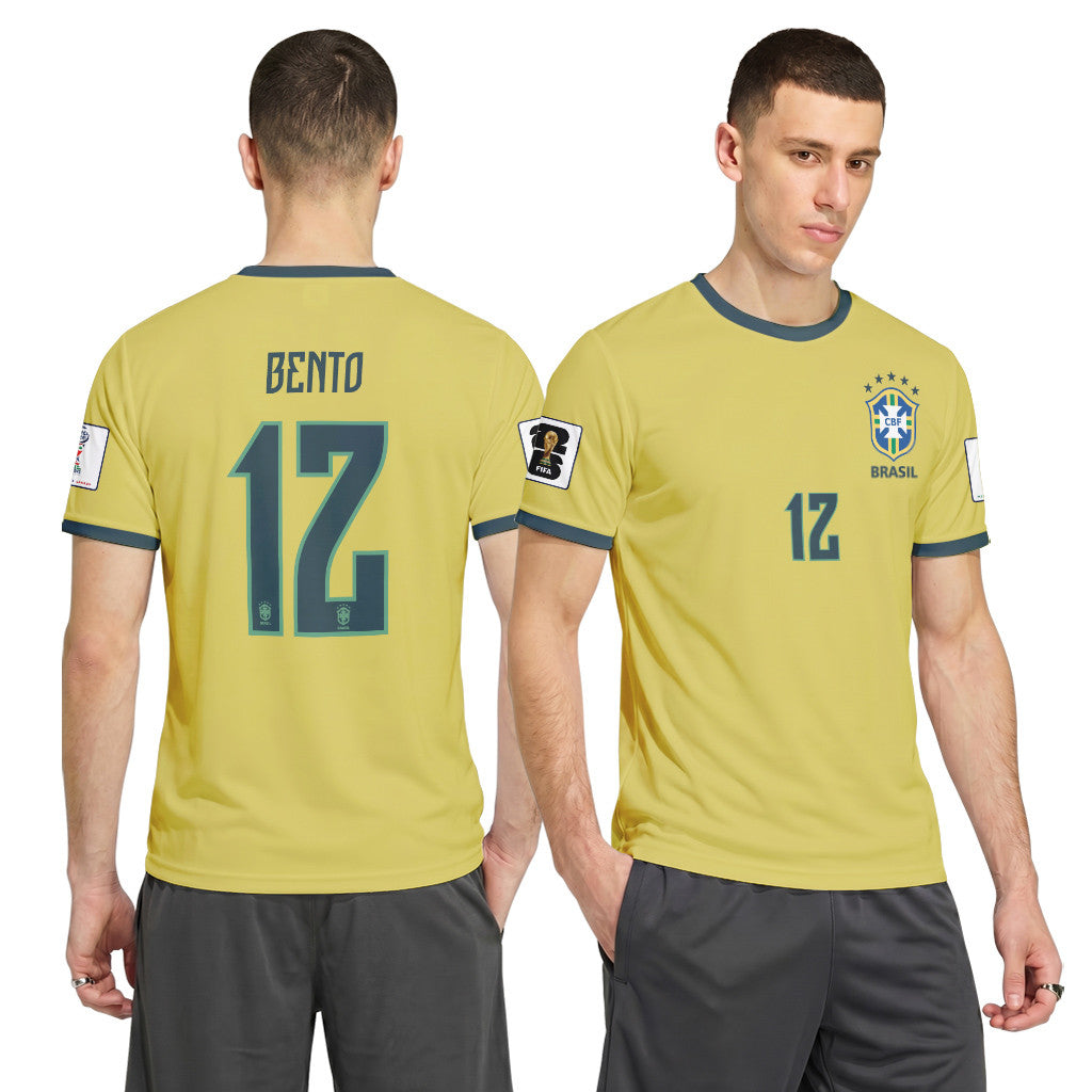 Bento 12 2026 World Cup Brazil Home AOP T-Shirt