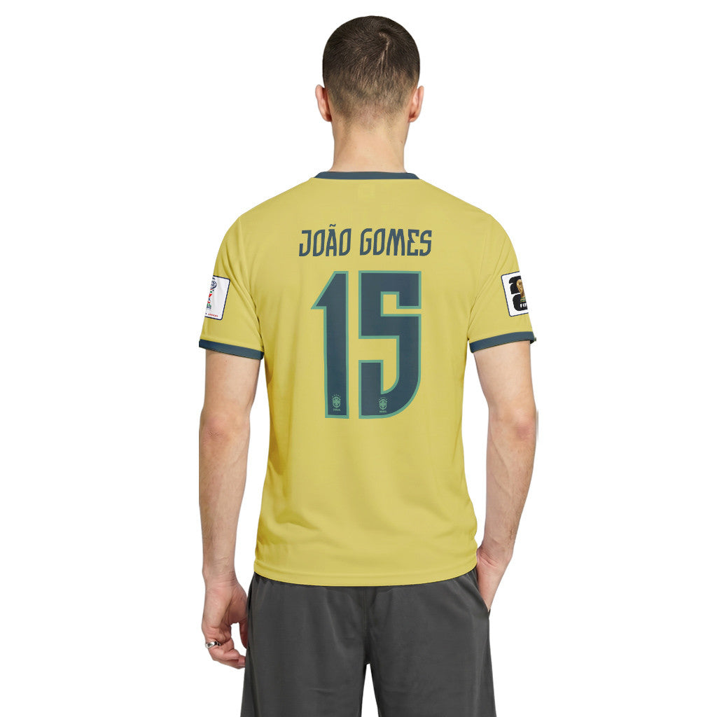 Jo?o Gomes 15 2026 World Cup Brazil Home AOP T-Shirt
