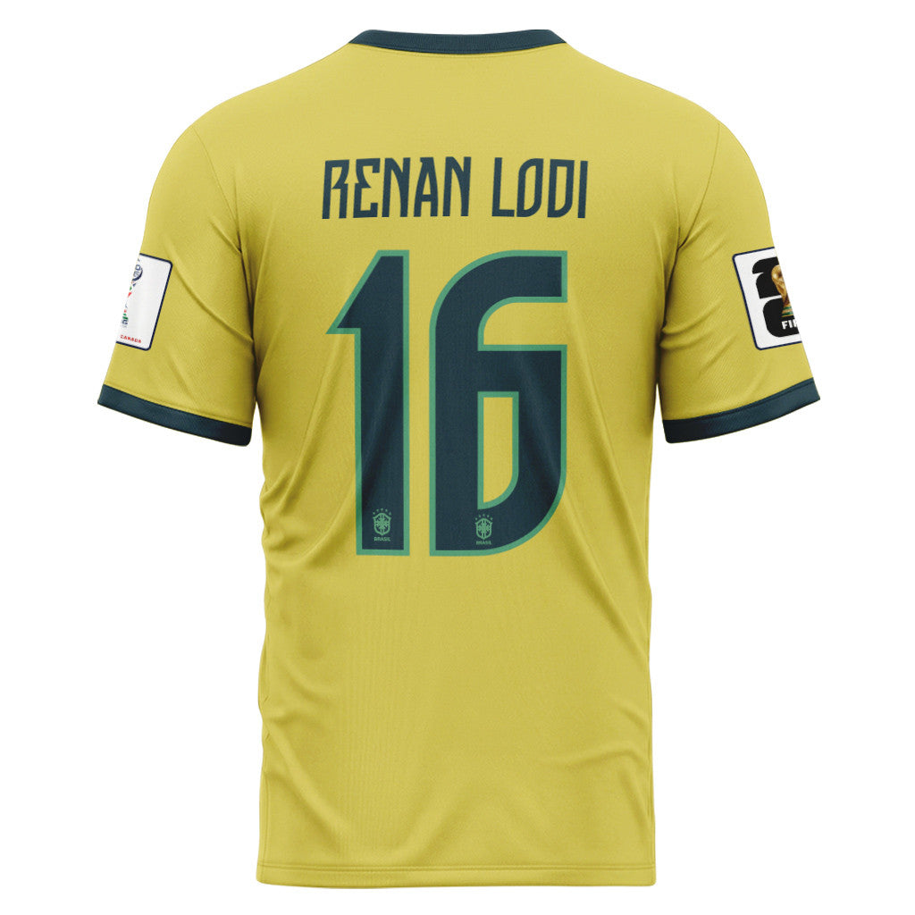 Renan Lodi 16 2026 World Cup Brazil Home AOP T-Shirt