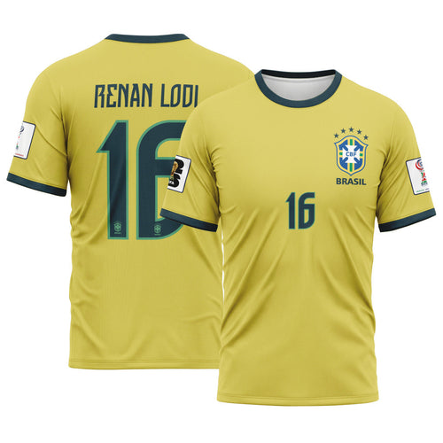 Renan Lodi 16 2026 World Cup Brazil Home AOP T-Shirt