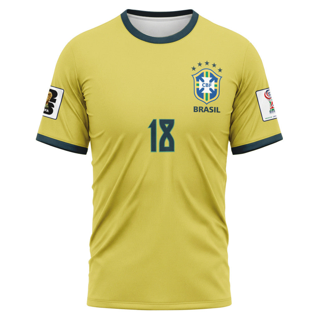 Endrick 18 2026 World Cup Brazil Home AOP T-Shirt
