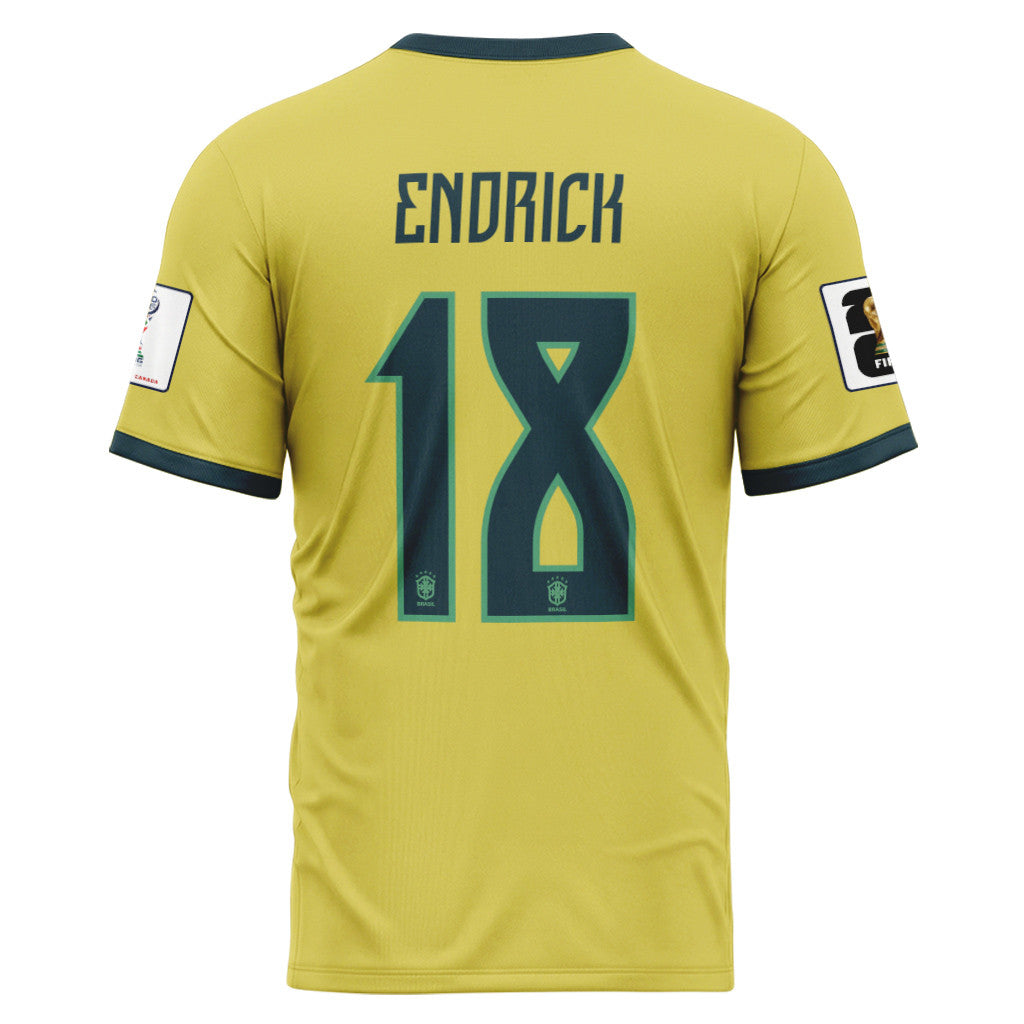 Endrick 18 2026 World Cup Brazil Home AOP T-Shirt