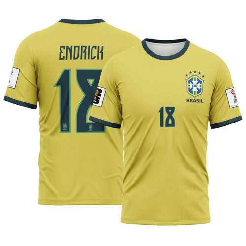 Endrick 18 2026 World Cup Brazil Home AOP T-Shirt