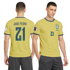 Jo?o Pedro 21 2026 World Cup Brazil Home AOP T-Shirt