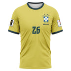 Douglas Luiz 26 2026 World Cup Brazil Home AOP T-Shirt
