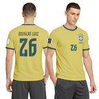 Douglas Luiz 26 2026 World Cup Brazil Home AOP T-Shirt