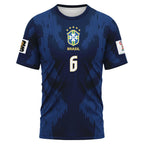 Alex Sandro 6 AOP T-Shirt 2026 World Cup Brazil Away