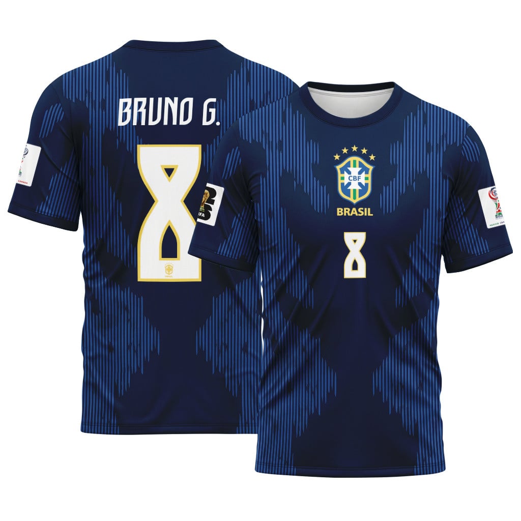 Bruno G 8 AOP T-Shirt 2026 World Cup Brazil Away