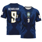 Richarlison 9 AOP T-Shirt 2026 World Cup Brazil Away