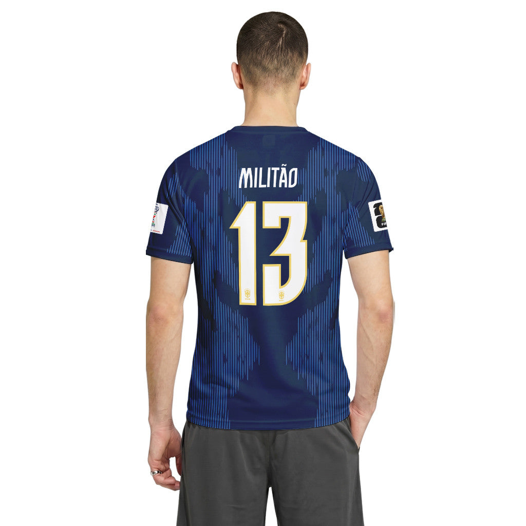 Milit?o 13 AOP T-Shirt 2026 World Cup Brazil Away