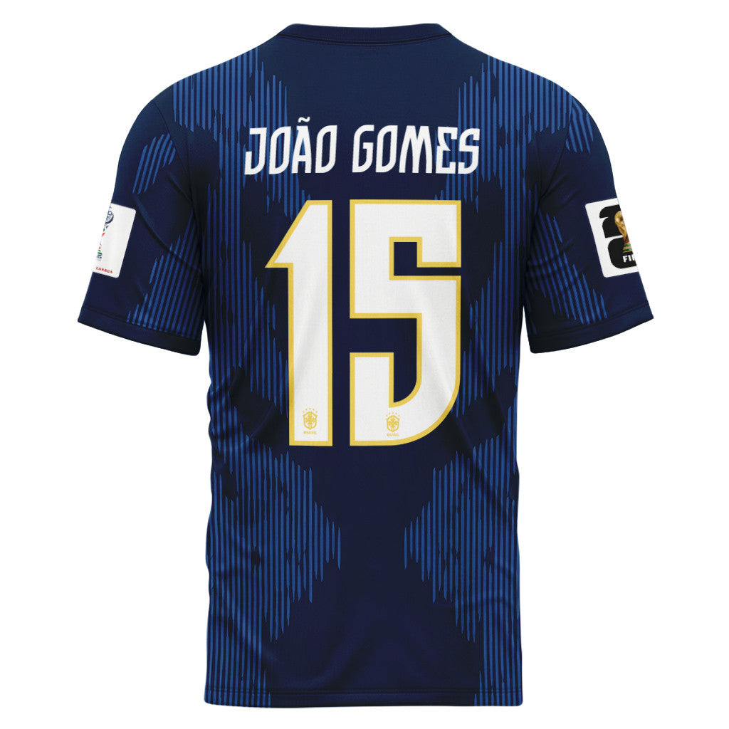 Jo?o Gomes 15 AOP T-Shirt 2026 World Cup Brazil Away