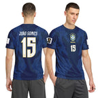 Jo?o Gomes 15 AOP T-Shirt 2026 World Cup Brazil Away
