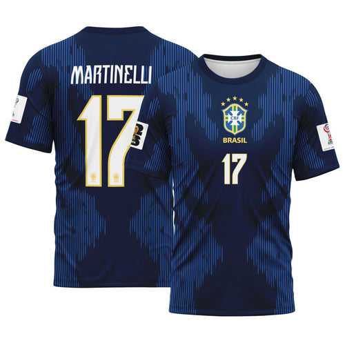 Martinelli 17 AOP T-Shirt 2026 World Cup Brazil Away