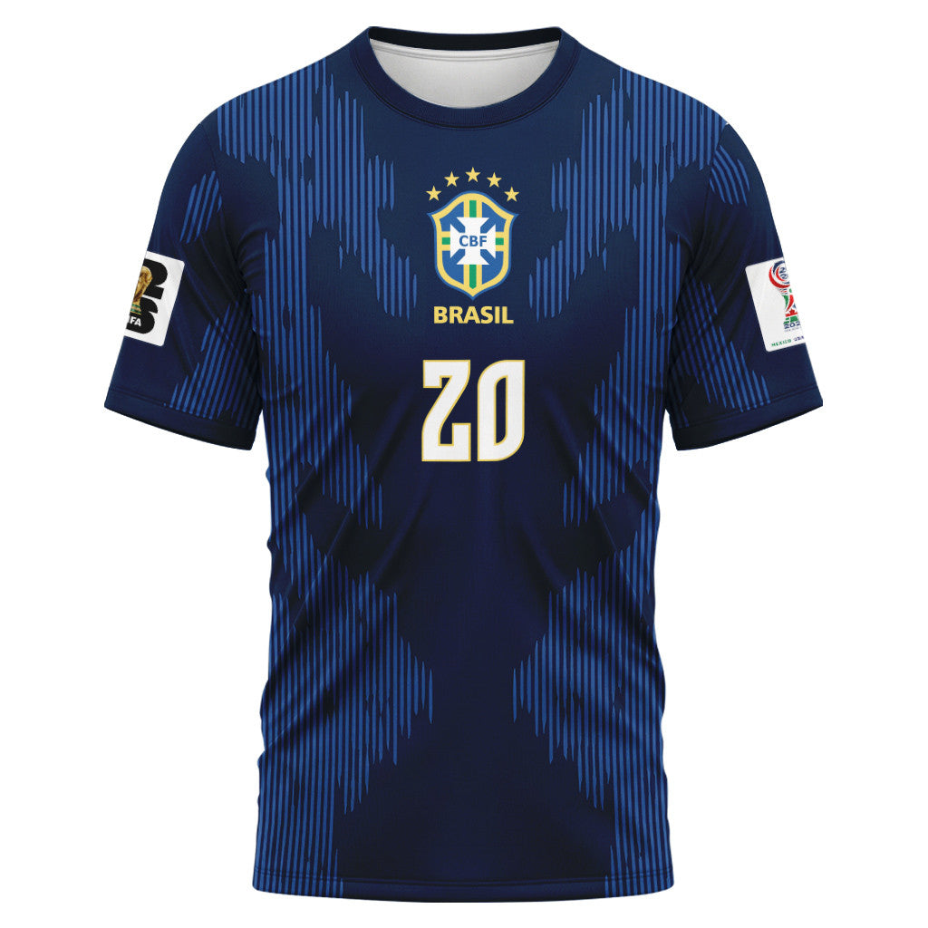 Cunha 20 AOP T-Shirt 2026 World Cup Brazil Away
