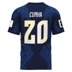 Cunha 20 AOP T-Shirt 2026 World Cup Brazil Away