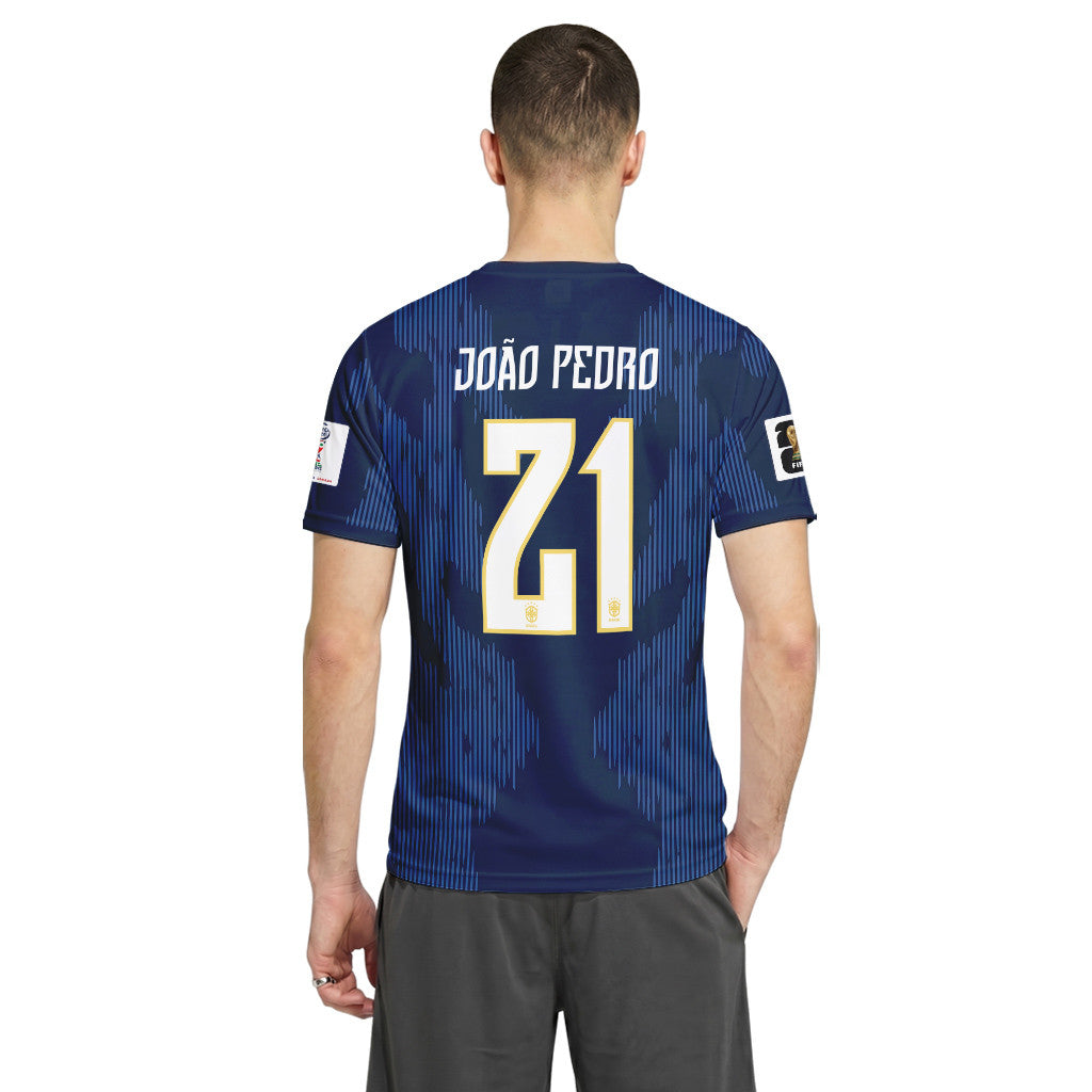 Jo?o Pedro 21 AOP T-Shirt 2026 World Cup Brazil Away