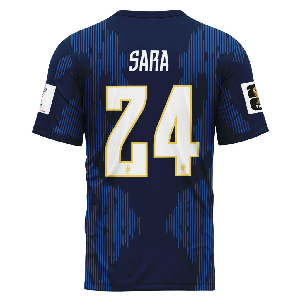 Sara 24 AOP T-Shirt 2026 World Cup Brazil Away