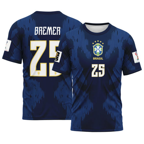 Bremer 25 AOP T-Shirt 2026 World Cup Brazil Away