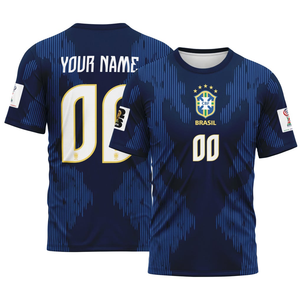 Brazil 2026 World Cup Away Personalized AOP T-Shirt
