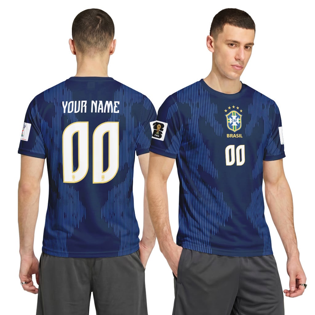Brazil 2026 World Cup Away Personalized AOP T-Shirt