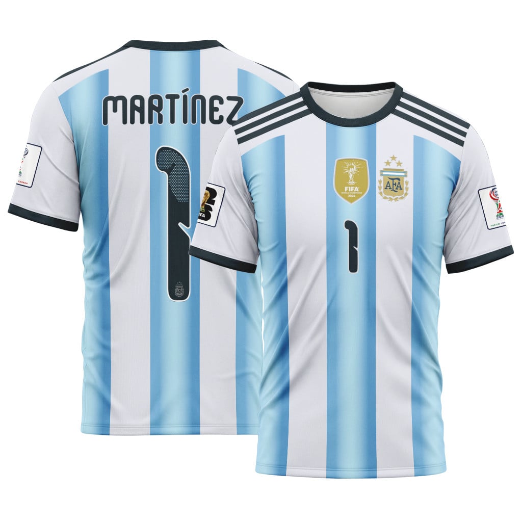 Martinez 1 AOP T-Shirt 2026 World Cup Argentina Home