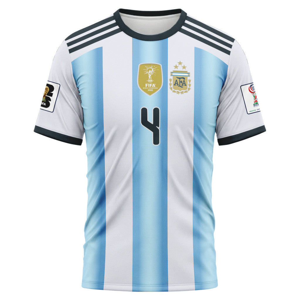Montiel 4 AOP T-Shirt 2026 World Cup Argentina Home