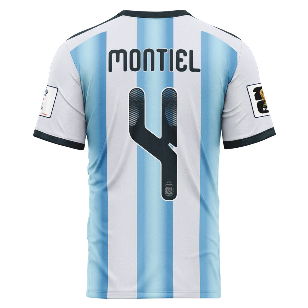 Montiel 4 AOP T-Shirt 2026 World Cup Argentina Home