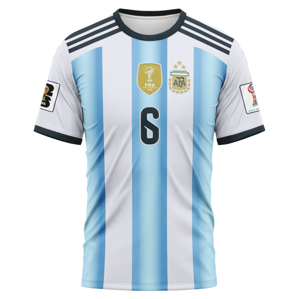 Lisandro 6 AOP T-Shirt 2026 World Cup Argentina Home