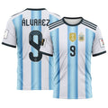Alvarez 9 AOP T-Shirt 2026 World Cup Argentina Home