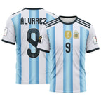 Alvarez 9 AOP T-Shirt 2026 World Cup Argentina Home