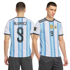 Alvarez 9 AOP T-Shirt 2026 World Cup Argentina Home