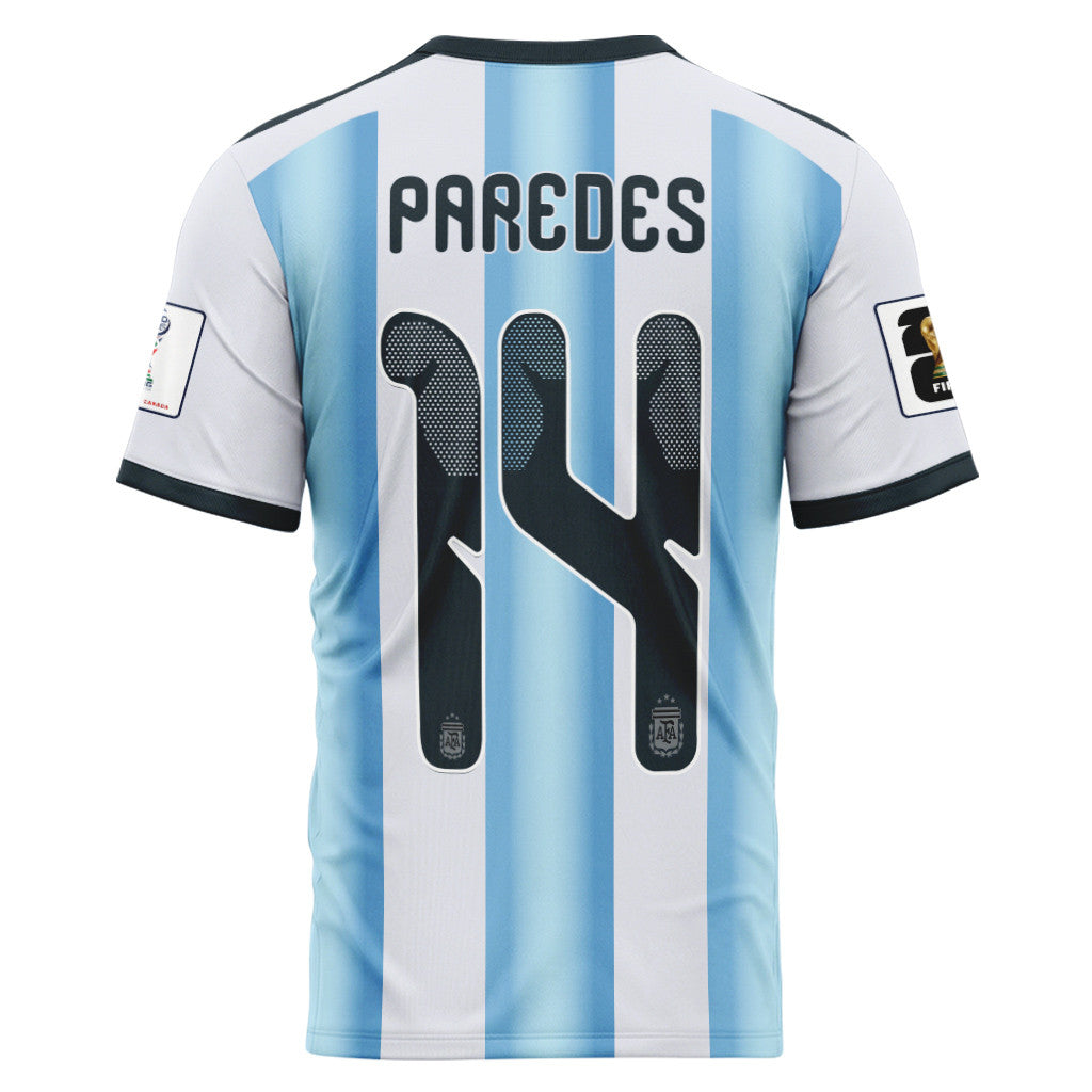 Paredes 14 AOP T-Shirt 2026 World Cup Argentina Home