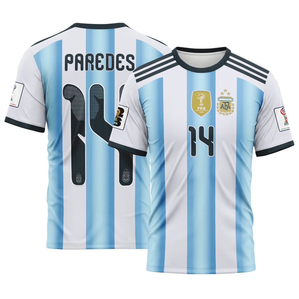 Paredes 14 AOP T-Shirt 2026 World Cup Argentina Home