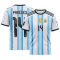 Paredes 14 AOP T-Shirt 2026 World Cup Argentina Home