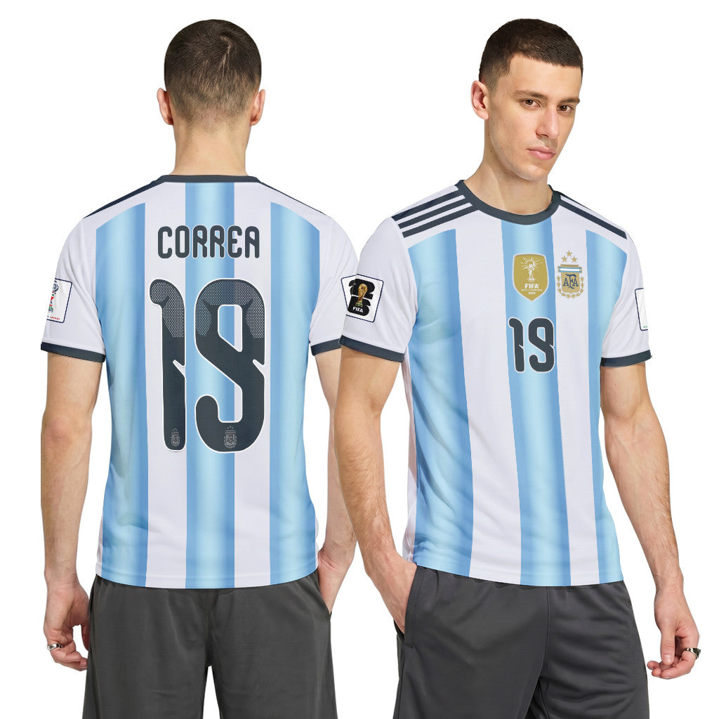 Correa 19 AOP T-Shirt 2026 World Cup Argentina Home