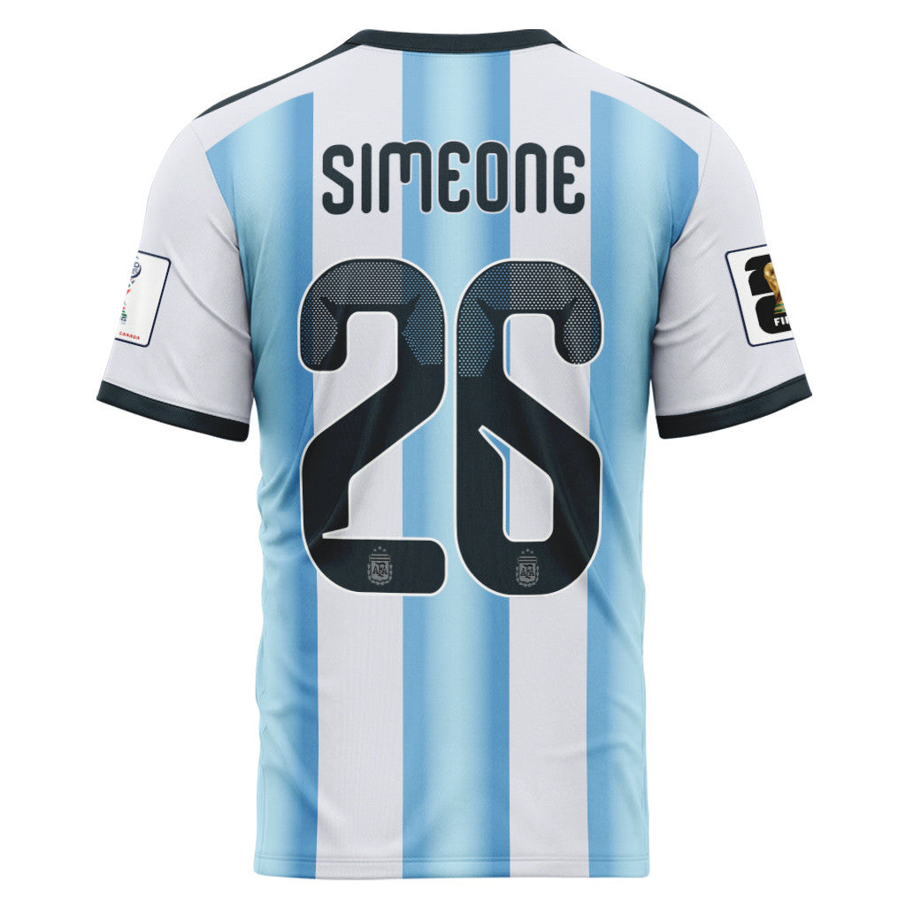 Simeone 26 AOP T-Shirt 2026 World Cup Argentina Home