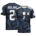 Molina 2 2026 World Cup Argentina Away AOP T-Shirt