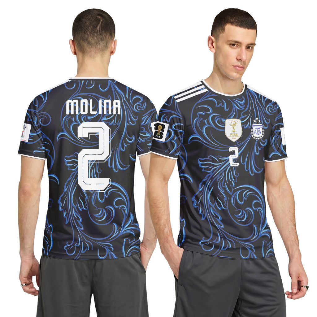Molina 2 2026 World Cup Argentina Away AOP T-Shirt
