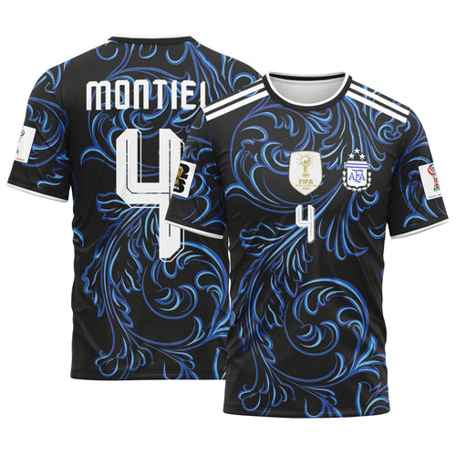 Montiel 4 2026 World Cup Argentina Away AOP T-Shirt