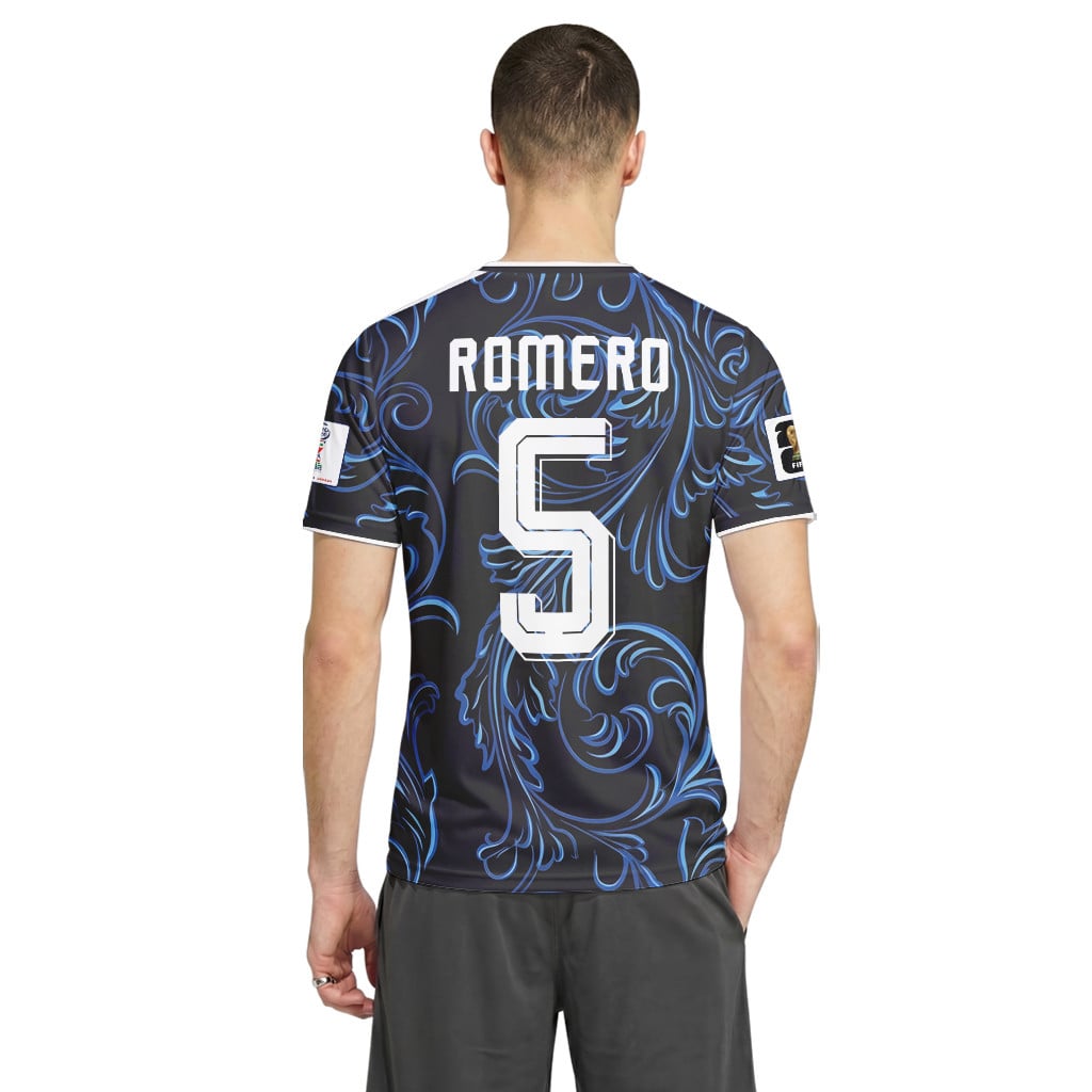 Romero 5 2026 World Cup Argentina Away AOP T-Shirt