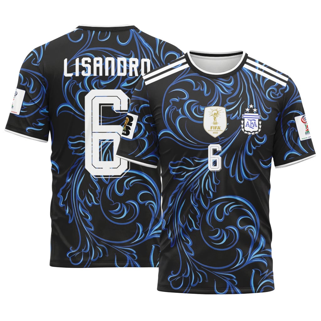 Lisandro 6 2026 World Cup Argentina Away AOP T-Shirt