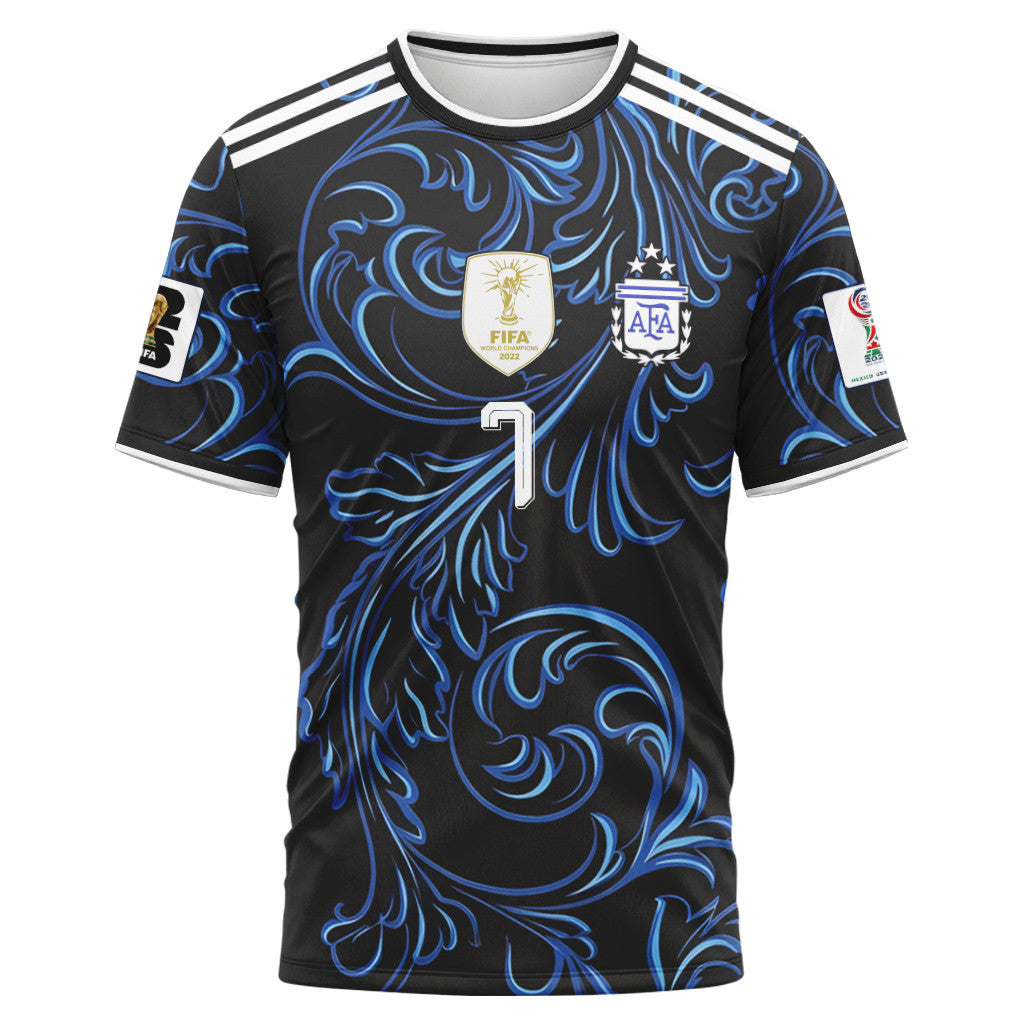De Paul 7 2026 World Cup Argentina Away AOP T-Shirt
