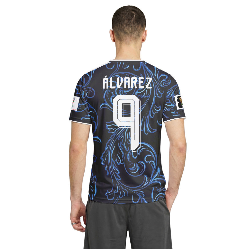 Alvarez 9 2026 World Cup Argentina Away AOP T-Shirt