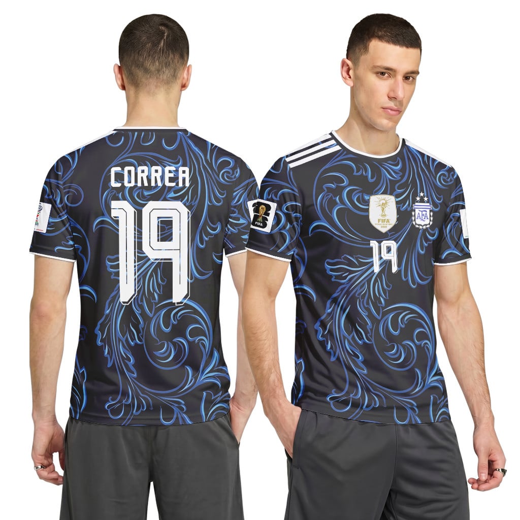 Correa 19 2026 World Cup Argentina Away AOP T-Shirt