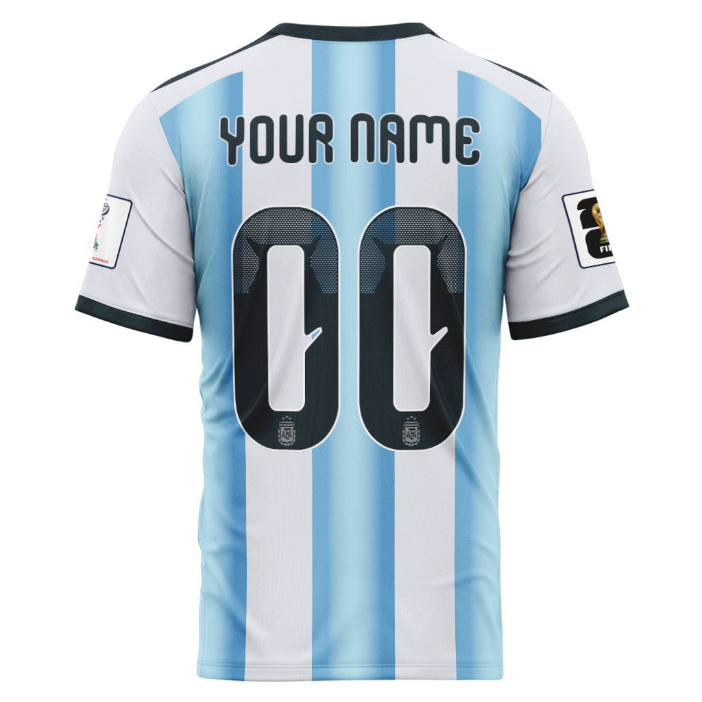 Argentina 2026 World Cup Home Personalized AOP T-Shirt