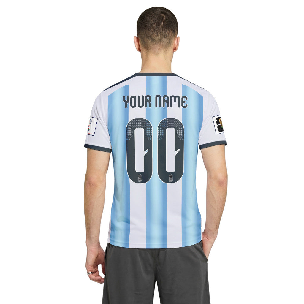 Argentina 2026 World Cup Home Personalized AOP T-Shirt