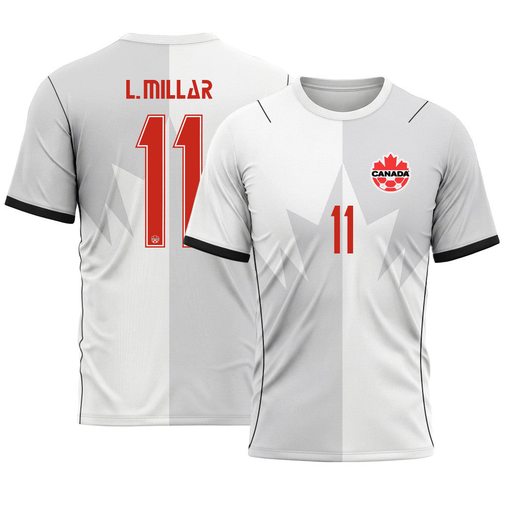 L. Millar 11 AOP T-Shirt 2026 World Cup Canada Third