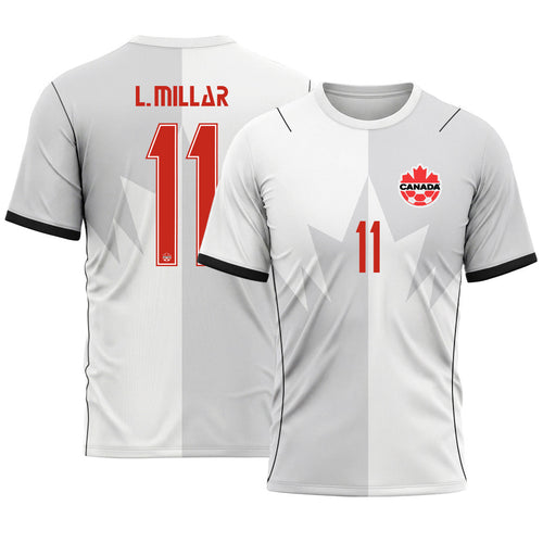 L. Millar 11 AOP T-Shirt 2026 World Cup Canada Third