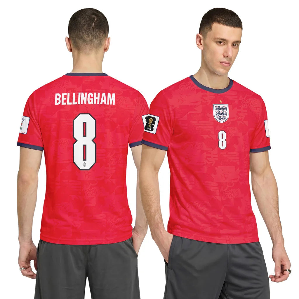 Bellingham 8 Away AOP T-Shirt 2026 World Cup England