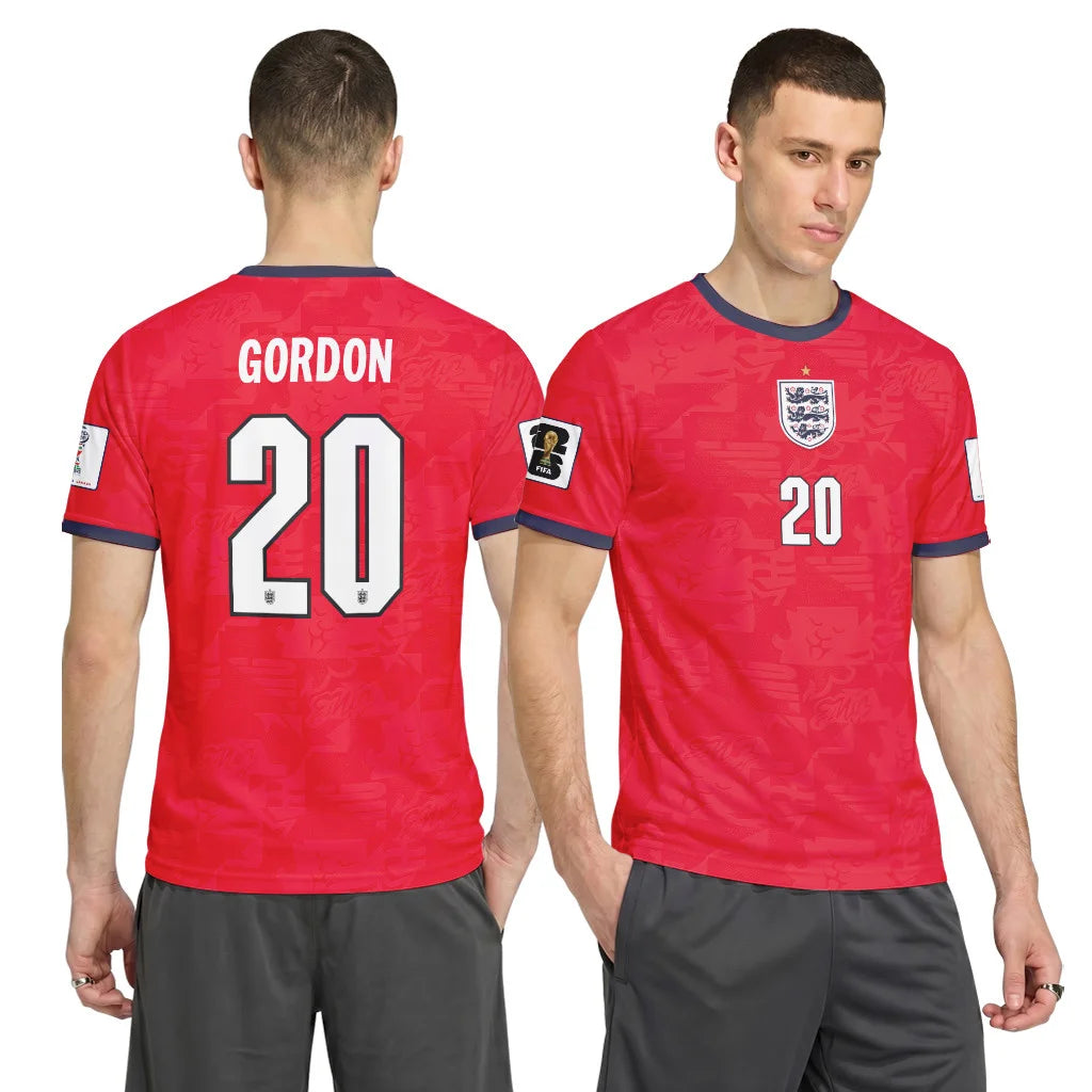 Gordon 20 Away AOP T-Shirt 2026 World Cup England